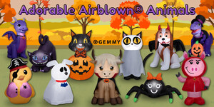 Light Up Halloween with Adorable Airblown® Animal Characters
