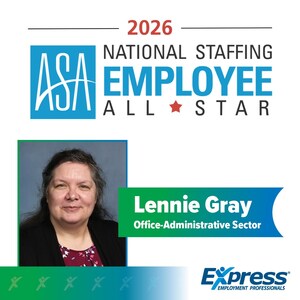 Express Employment Professionals Celebrates National Staffing Week by Honoring ASA All-Star Lennie Gray