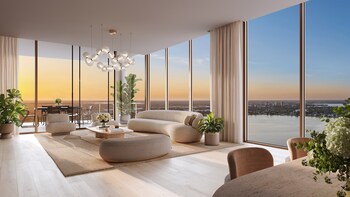 The Berkeley Palm Beach Living Space (Credit: Gladstone)