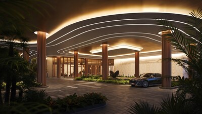 The Berkeley Palm Beach Porte-cochère (Credit: Gladstone)