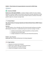MA360i – Clinical Evidence & Coverage Implications Assessment for MRD Testing