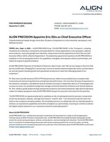 Press Release announcing Eric Ellis CEO appointment