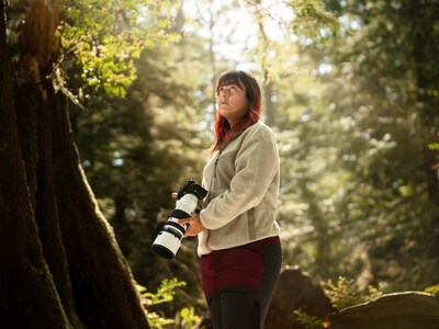 M.ZUIKO DIGITAL ED 50-200mm F2.8 IS PRO lens with OM SYSTEM Ambassador Tesni Ward.
