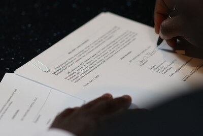 James E Thomas Contract Signing 2