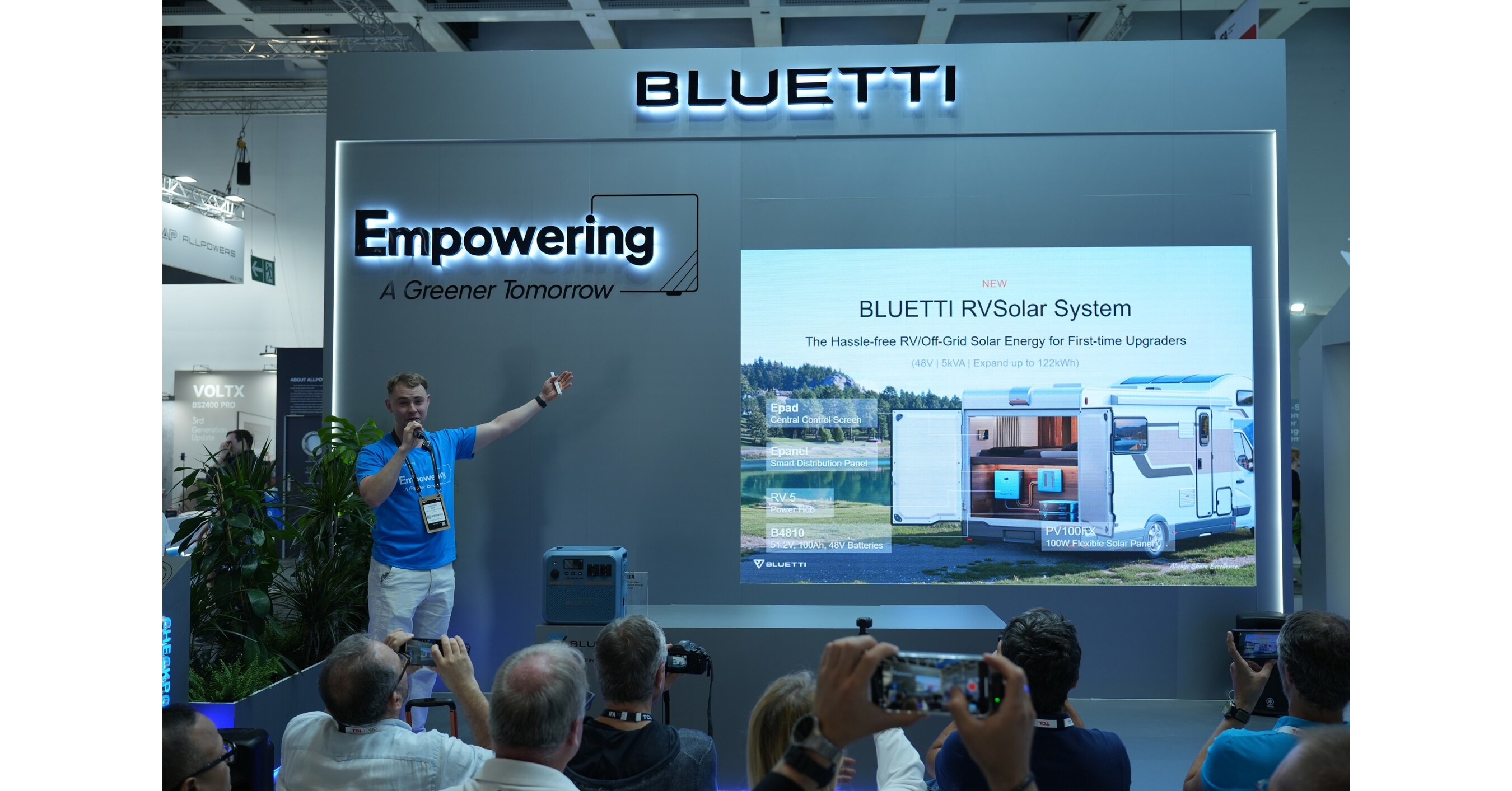 BLUETTI präsentiert auf der IFA 2025 die Innovationen Pioneer Na, RVSolar System und FridgePower BLUETTI präsentiert auf der IFA 2025 die Innovationen Pioneer Na, RVSolar System und FridgePower
