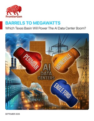 FrontierGen Releases "Barrels to Megawatts" White Paper Mapping Where Texas' Megawatts, Molecules, and Megabits Converge for AI Data Centers