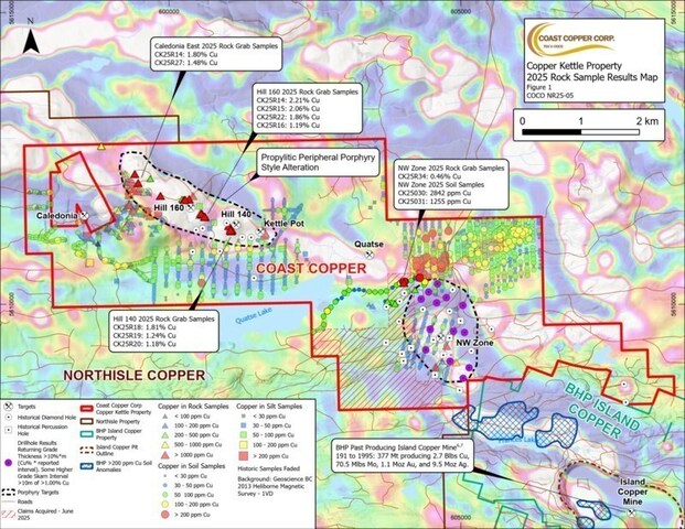 COCO NR25-05 Figure 1 (CNW Group/Coast Copper Corp.) COCO NR25-05 Figure 1 (CNW Group/Coast Copper Corp.)