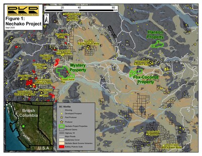 Figure 1: Nechako Project (CNW Group/Rokmaster Resources Corp.)