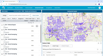 ClearFlow Streets & ROW Public Works Module centralizes management of roads, sidewalks, signage, and streetlights—streamlining maintenance and extending asset life.