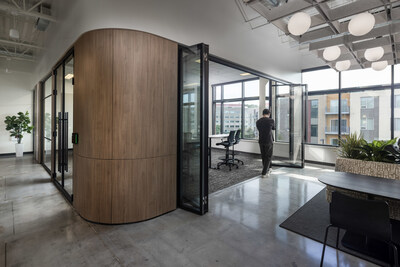 Meso Built installation at University Row Worklab