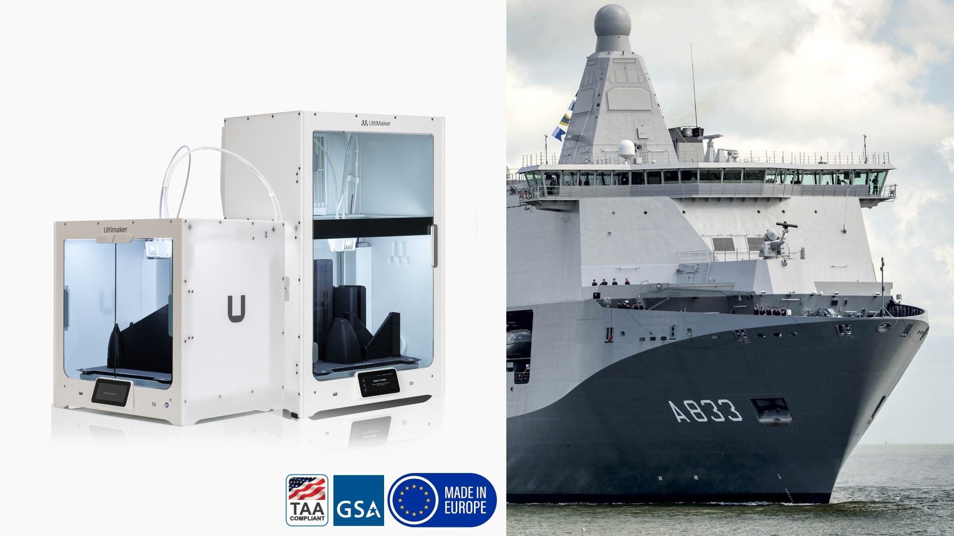 UltiMaker stellt die Secure Line der S-Serie vor: 3D-Druck in Verteidigungsqualität für die hochsichere On-Demand-Produktion