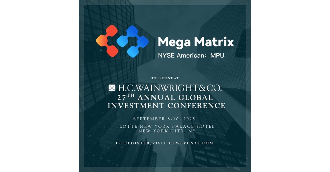 Mega Matrix Inc. to Participate in H.C. Wainwright 27th Annual Global Investment Conference, Highlighting Stablecoin Governance Token DAT Strategy