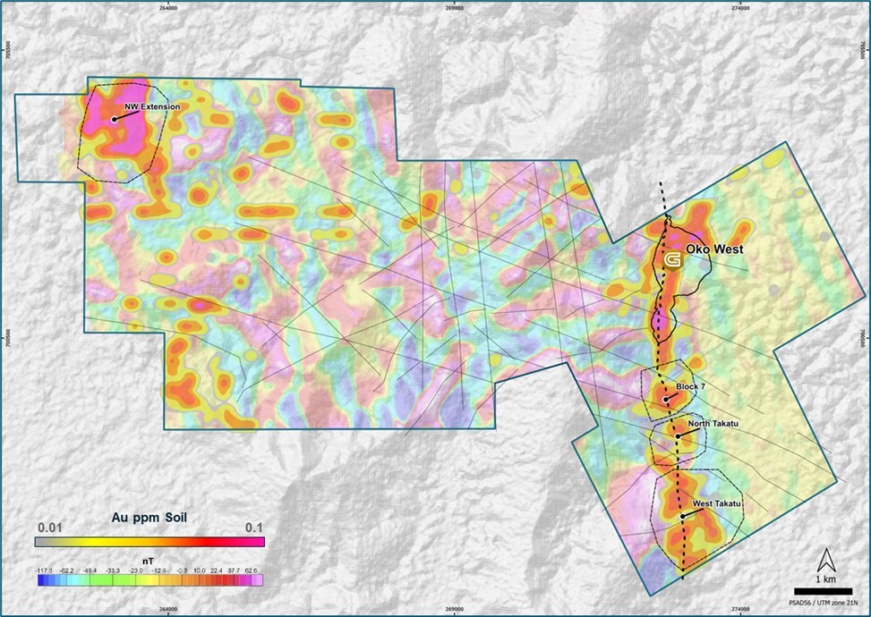 Figure 4 - Oko West Regional Targets (CNW Group/G Mining Ventures Corp)