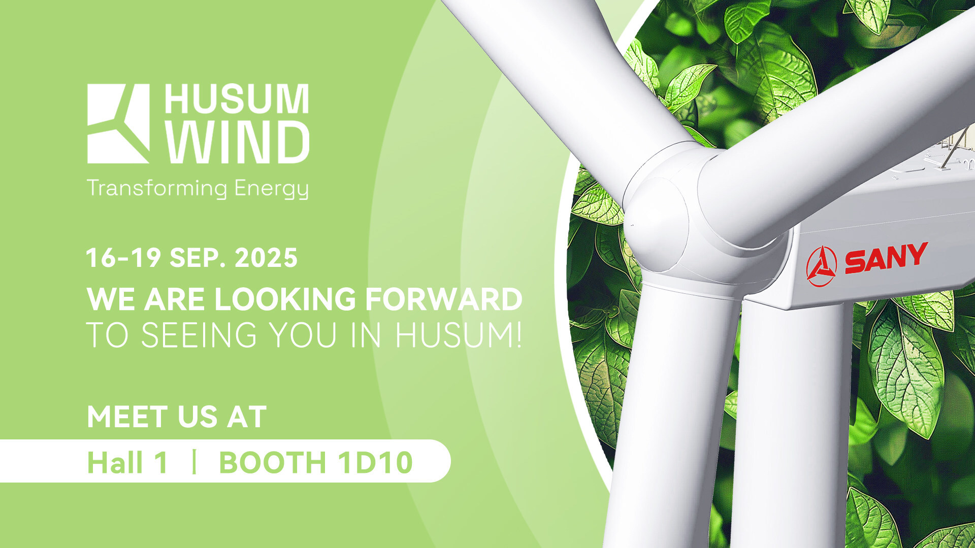 Mit intelligenter Windenergie in die Zukunft: SANY Renewable Energy stellt Innovationen auf der Husum Wind 2025 vor