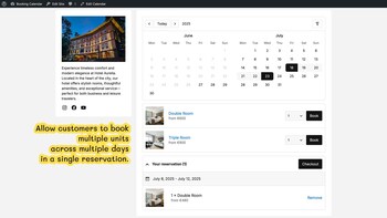 Booking Calendar frontend