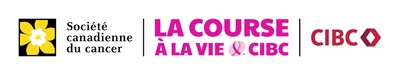 Logos de la Société canadienne du cancer et de la Course à la vie CIBC (Groupe CNW/Société canadienne du cancer (Bureau National))