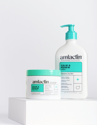 Amlactin Calm & Renew, a new gentle, yet effective, daily exfoliating moisturizer designed specifically for sensitive skin.