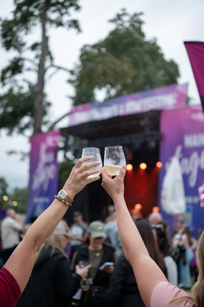 Over 100 Niagara wines are available to taste at the Montebello Wine & Culinary Vill (CNW Group/Niagara Grape & Wine Festival)