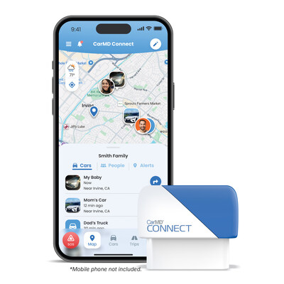 CarMD® Connect is the all-in-one smart solution for location sharing and vehicle health monitoring. Includes an easy-to-use plug-in device and no-subscription app, delivering real-time insight to know where your vehicle is and if it’s safe to drive. Whether you’re the parent of a teen driver who wants to keep an eye on family, or a vehicle owner who wants better control of your car care, this solution has you covered. Phone not included.