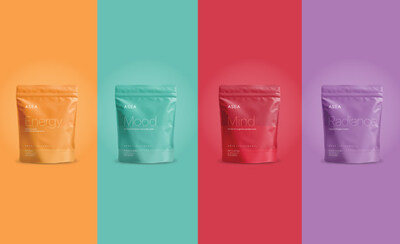 ASEA Performance drink line from left to right: Energy, Mood, Mind, Radiance