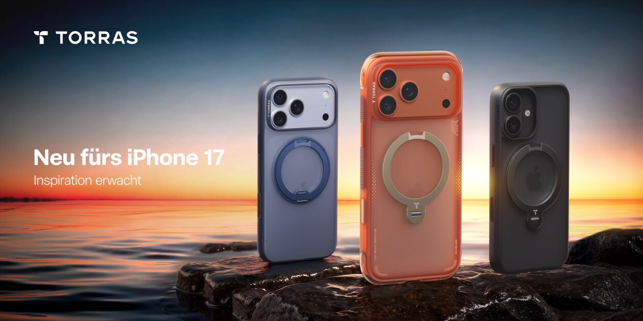 TORRAS präsentiert neue Serie für das iPhone 17: Ostand Q3 Air, Q3 Spin und Panzerglas