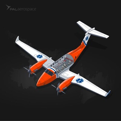 Rendering for reference only. Actual aircraft livery and configuration may vary. (CNW Group/PAL Aerospace Ltd.)