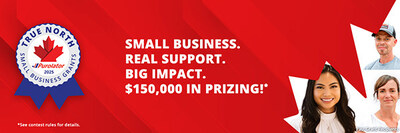 Purolator has opened nominations for the 2025 True North Small Business Grant Contest with $150,000 in prizes available to help Canadian small businesses strengthen their local impact. (CNW Group/Purolator Inc.)