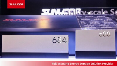Sunwoda 684Ah& 588Ah Cells Launched at RE+25 (PRNewsfoto/Sunwoda)