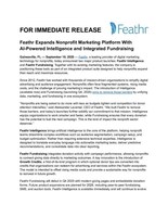 Feathr Expands Nonprofit Marketing Platform With AI-Powered Intelligence and Integrated Fundraising