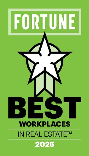 Venterra Realty Named To Fortune® Media and Great Place to Work® 2025 Best Workplaces in Real Estate