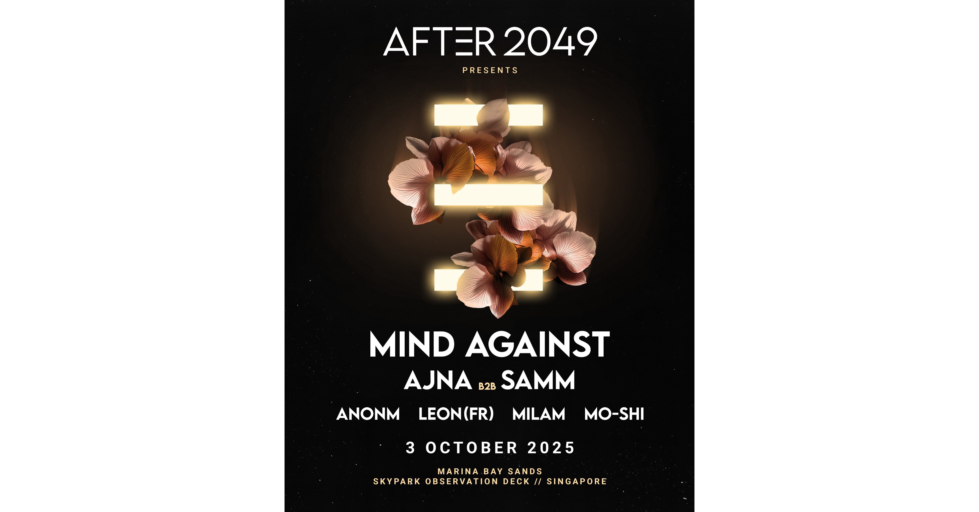 AFTER 2049公布新加坡大獎賽週末開場演出重磅陣容:Mind Against與Ajna & Samm領銜
