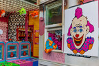 Sprinkles The Clown Looking Out From a Window Inside the Ice Cream Truck at the all-new Funhouse at Pacific Park
