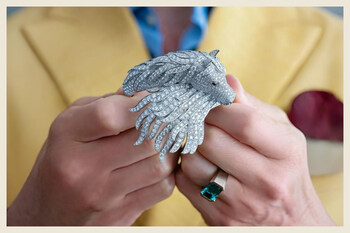 The iconic “Pegase” bracelet by Boucheron, a dazzling tribute to the mythical winged horse, was among the highlights presented by Grygorian Gallery at GemGenève 2025