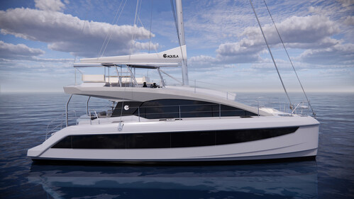 The all-new Aquila 50' sailing catamaran The all-new Aquila 50' sailing catamaran