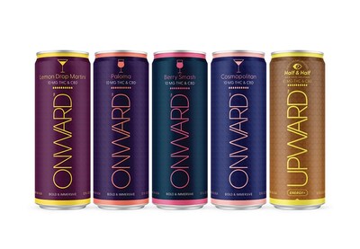 New flavors include Onward Berry Smash, Cosmopolitan, Lemon Drop Martini and Paloma, and Upward Half & Half iced tea & lemonade. Onward and Upward Farm Bill-compliant beverages are available online and at retail locations in Florida and Illinois.