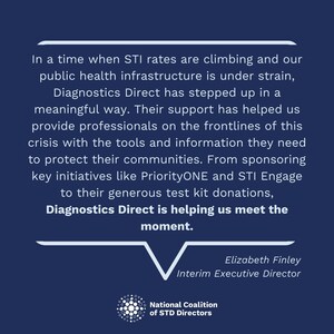 NCSD THANKS DIAGNOSTICS DIRECT FOR ONGOING PARTNERSHIP TO FIGHT THE U.S. SYPHILIS CRISIS AND SUPPORT STI PROGRAMS