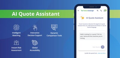 VisitorsCoverage introduces AI Quote Assistance, the first AI-powered system for personalized travel insurance guidance.