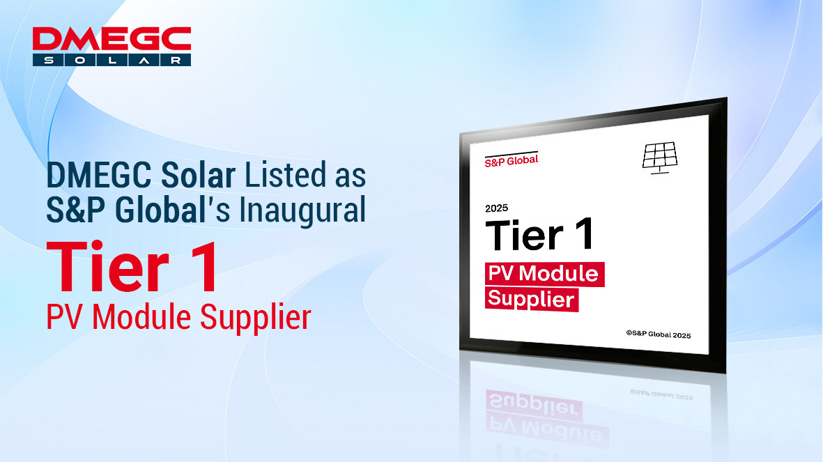 DMEGC Solar Listed as S&P Global's Tier 1 PV Module Supplier