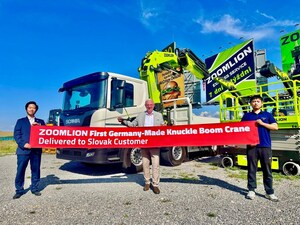 Zoomlion entrega su primera grúa articulada fabricada en Alemania, lo que refuerza su estrategia de localización en Europa
