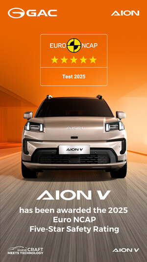 AION V Earns Euro NCAP Five-Star Safety Rating for 2025