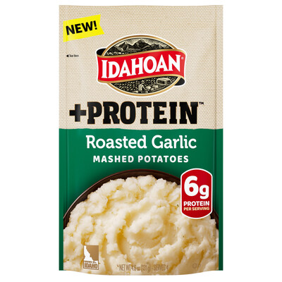 Idahoan® Roasted Garlic +PROTEIN™ Mashed Potatoes
