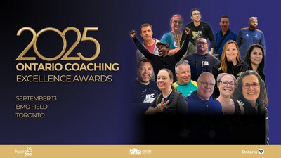 2025 Ontario Coaching Excellence Awards (CNW Group/Coaches Association of Ontario)