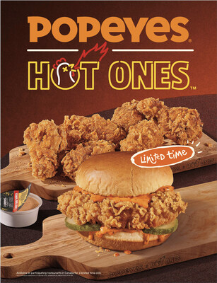 Popeyes x Hot Ones Limited-Time Menu (CNW Group/Popeyes Louisiana Kitchen, Inc.)