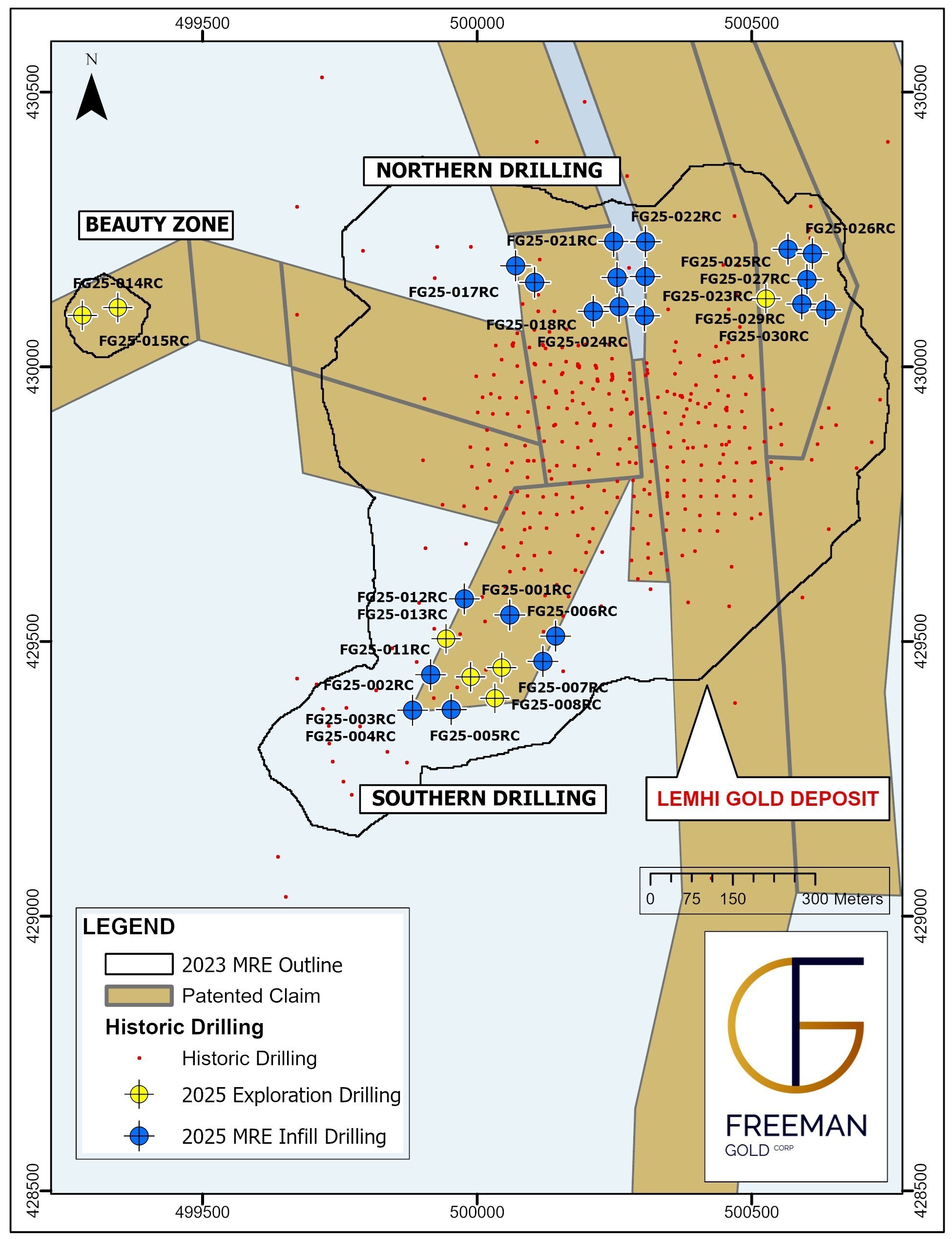 Figure 1: Location Map of 2025 RC Drilling - North (CNW Group/Freeman Gold Corp.) Figure 1: Location Map of 2025 RC Drilling - North (CNW Group/Freeman Gold Corp.)