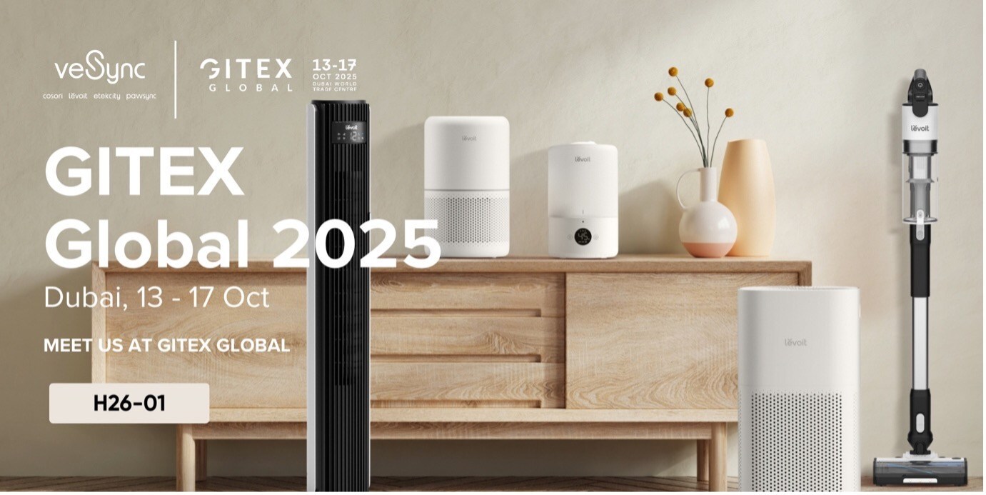 VeSync Unveils Full Wellness Ecosystem at GITEX 2025: Levoit, Cosori, and Etekcity Unite to Tackle UAE's Indoor Pollution Crisis