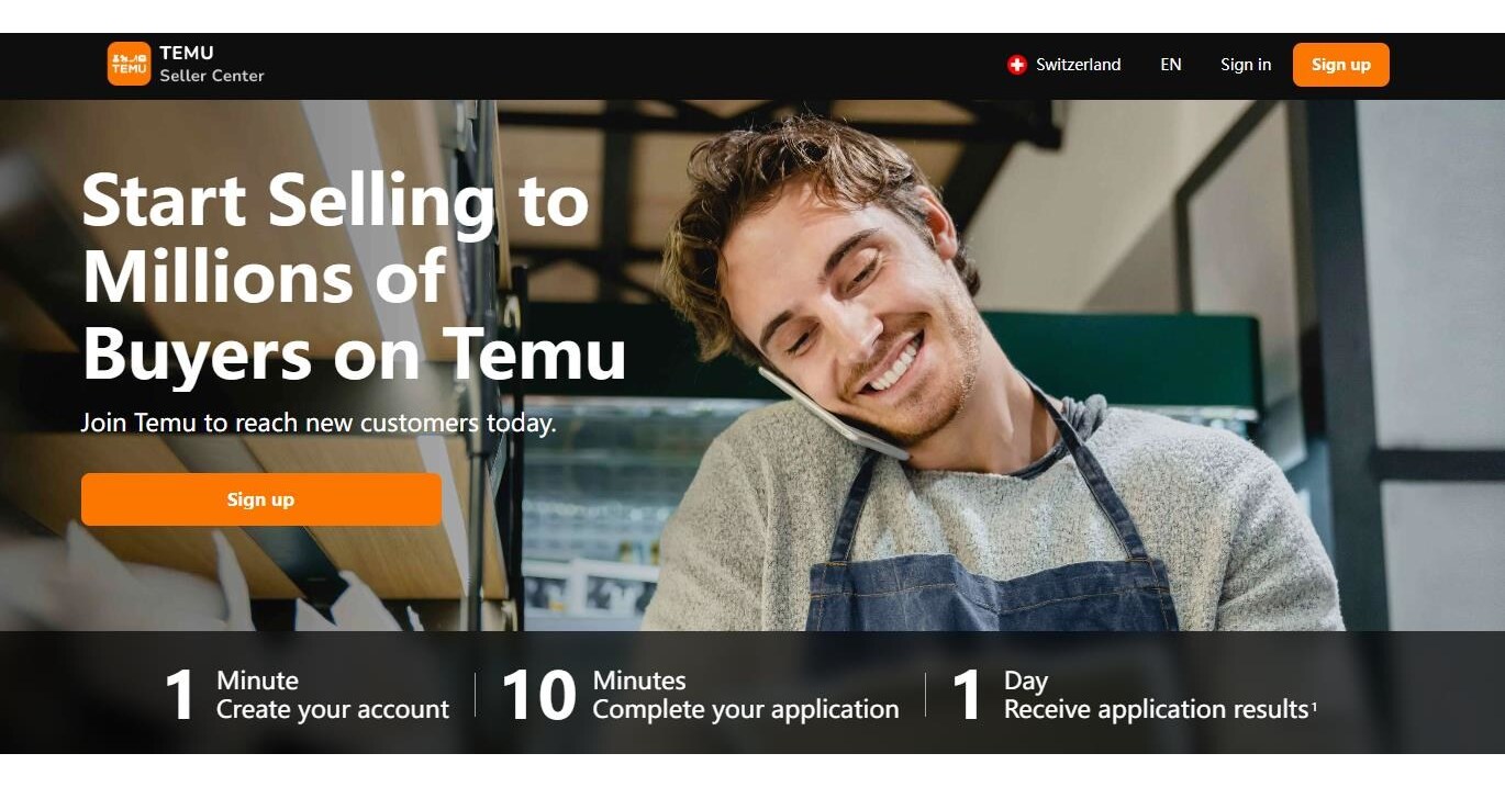 Temu Opens Platform to Local Sellers in Switzerland