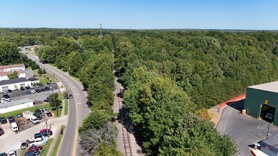 The Build Ready Sites program helps extend water and sewer infrastructure to sites with potential for rail-served industrial development like here at Pence Road in Mecklenburg County, North Carolina.