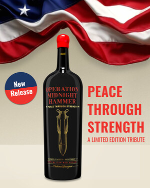REPUBLICAN RED WINERY CELEBRATES HISTORIC MIDDLE EAST PEACE DEAL WITH LIMITED-EDITION "OPERATION MIDNIGHT HAMMER" MAGNUM -- THE MOAB… MOTHER OF ALL BOTTLES.