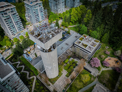 Water Tower building containing the Cedar Supercomputing Centre at SFU. (CNW Group/Bell Canada (MTL))