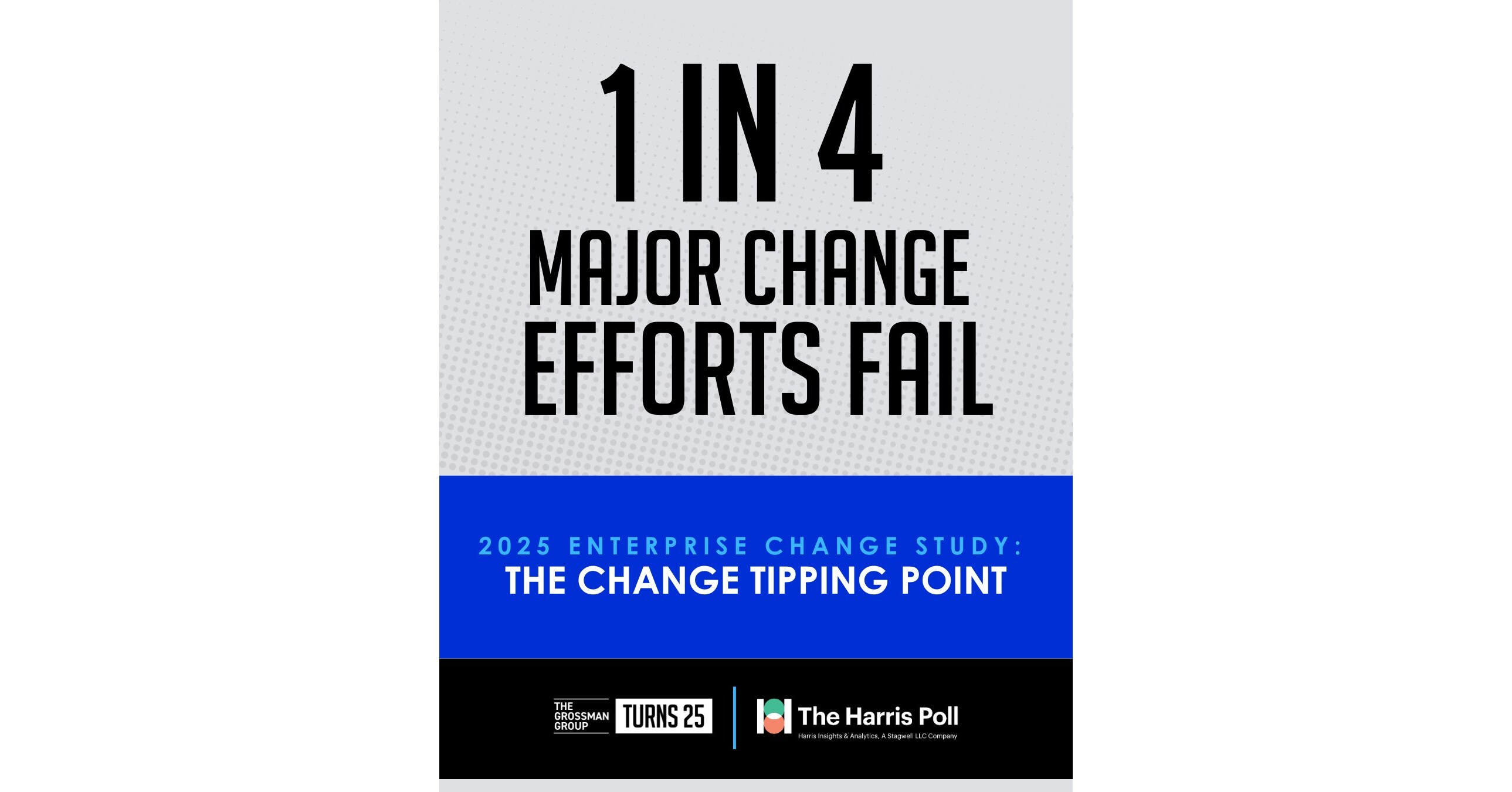 The Grossman Group and The Harris Poll Unveil Landmark Study on What Drives - and Derails - Change Success